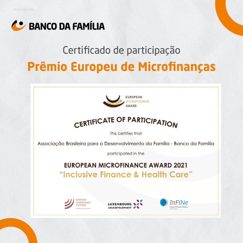 Uma grande honra para nós ter participado do “European Microfinance Award 2021”!